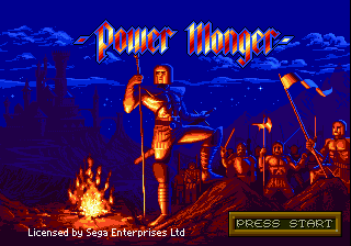 Power Monger (Japan) Title Screen